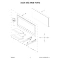 Whirlpool YWMT50011KS02 door and trim parts diagram
