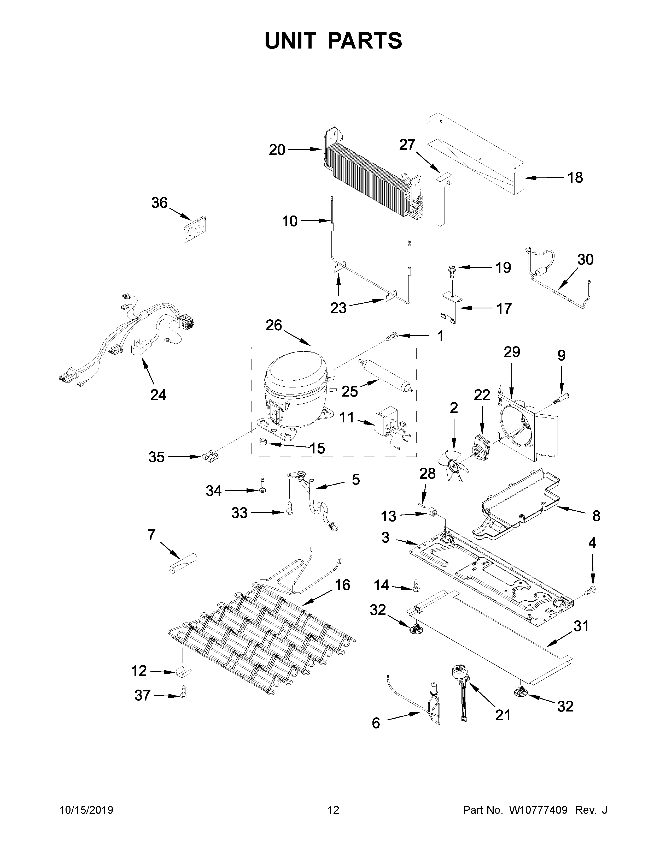 KitchenAid KRMF706ESS00 unit parts diagram