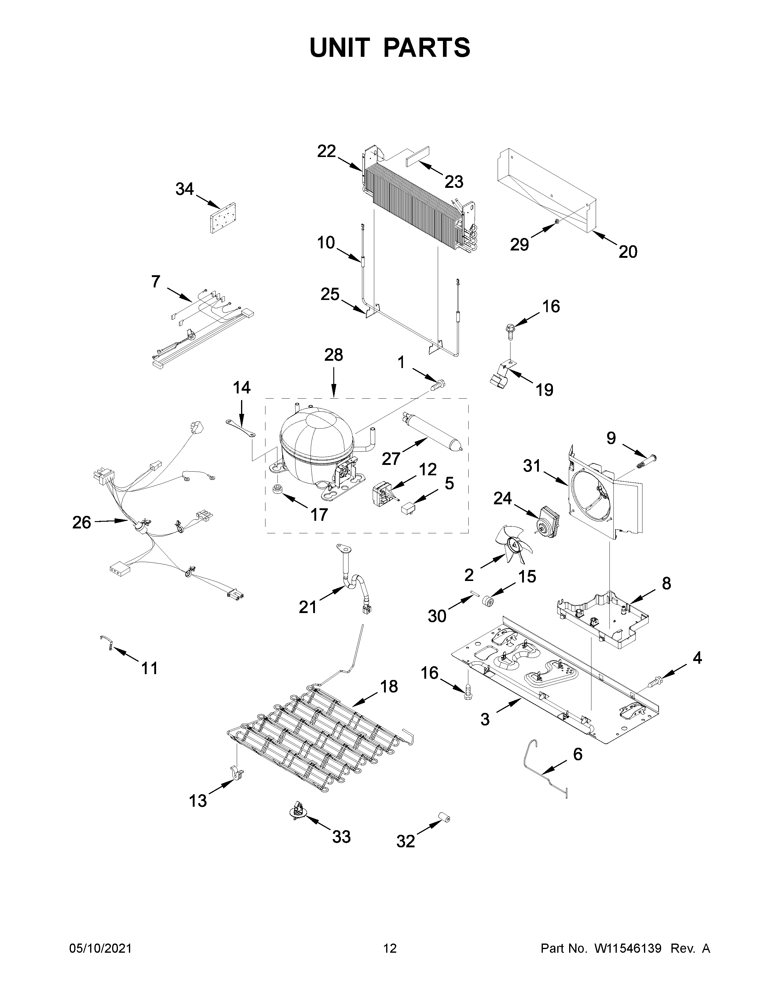 Maytag MFF2258FEZ07 unit parts diagram