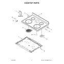 Whirlpool WFE535S0JS1 cooktop parts diagram