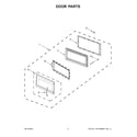 Whirlpool WMH53521HB06 door parts diagram