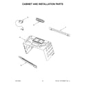 Whirlpool WMH53521HB06 cabinet and installation parts diagram