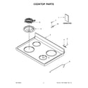 Amana YACR4303MFW1 cooktop parts diagram