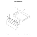 Amana YACR4303MFW1 drawer parts diagram
