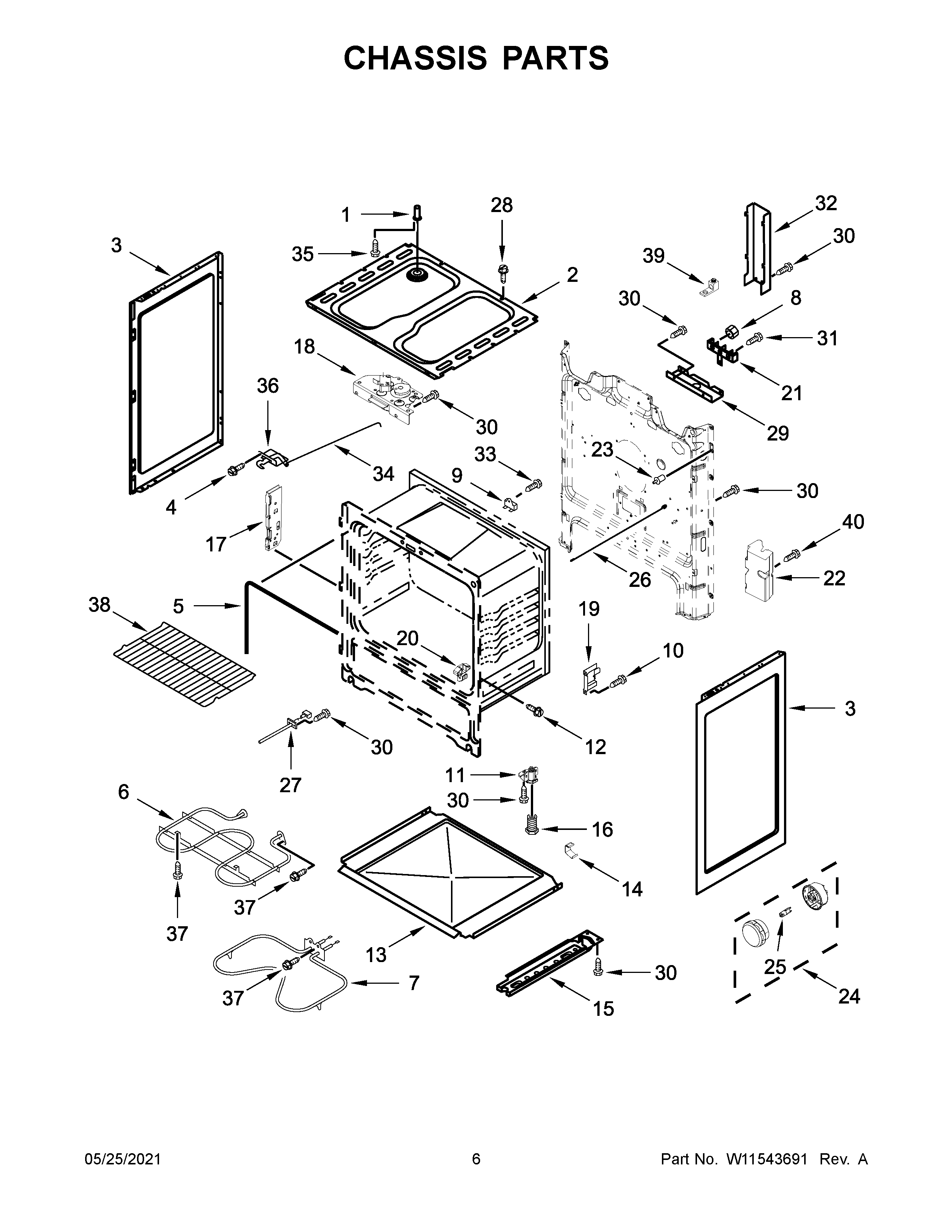Whirlpool WFC315S0JS1 chassis parts diagram