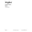 Whirlpool WFW3090JW0 cover sheet diagram