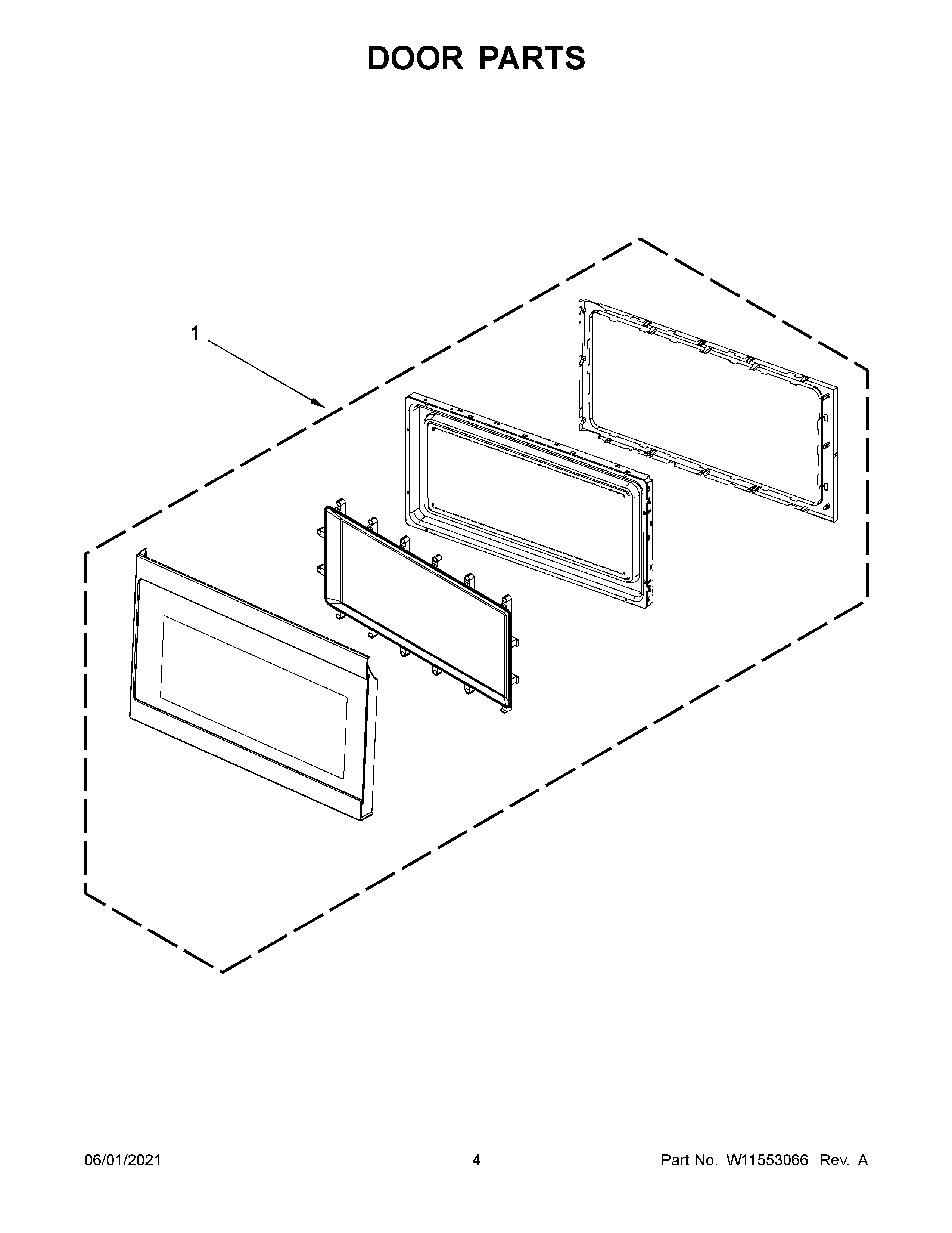 Amana AMV2307PFW6 door parts diagram