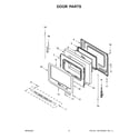 Whirlpool WFE535S0JZ1 door parts diagram