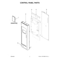 Amana AMV2307PFB7 control panel parts diagram
