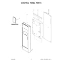 Whirlpool WMH31017HW7 control panel parts diagram