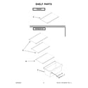 Kenmore 10667809410 shelf parts diagram