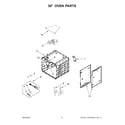 KitchenAid KFDC558JMH01 30" oven parts diagram