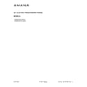 Amana AER6603SFW3 cover sheet diagram