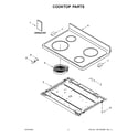 Amana AER6603SFW3 cooktop parts diagram