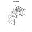 Amana AER6603SFW3 door parts diagram