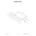 Amana AER6603SFW3 drawer parts diagram