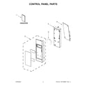 Whirlpool YWMH53521HV05 control panel parts diagram