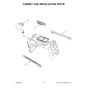 Whirlpool YWMH53521HV05 cabinet and installation parts diagram