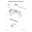 Whirlpool YWMHA9019HZ04 cabinet and installation parts diagram