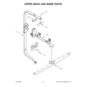KitchenAid KDTM354DSS5 upper wash and rinse parts diagram