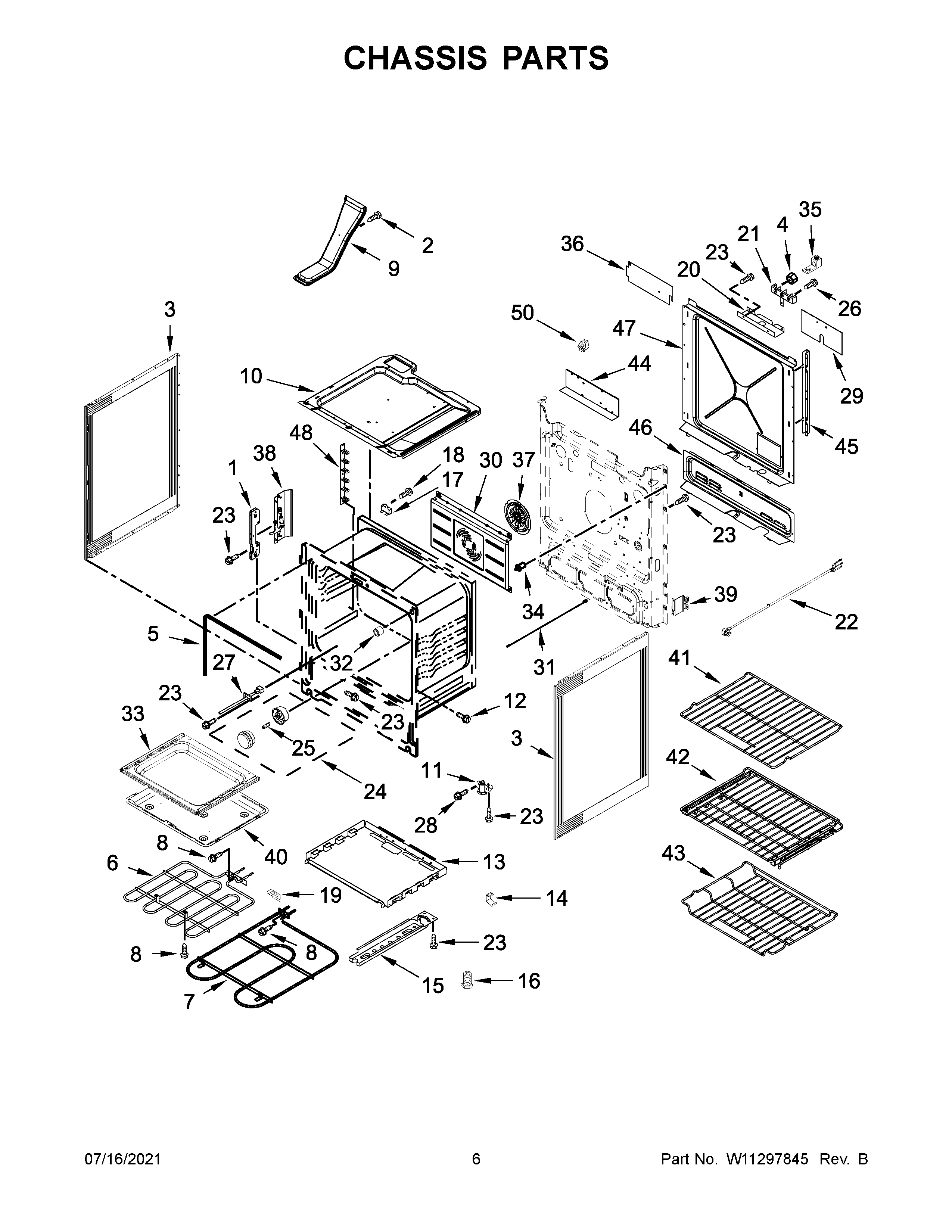 Jenn-Air JIS1450DS2 chassis parts diagram