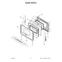 Whirlpool YWFE550S0HW1 door parts diagram