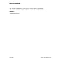 KitchenAid KFGC500JSS00 cover sheet diagram