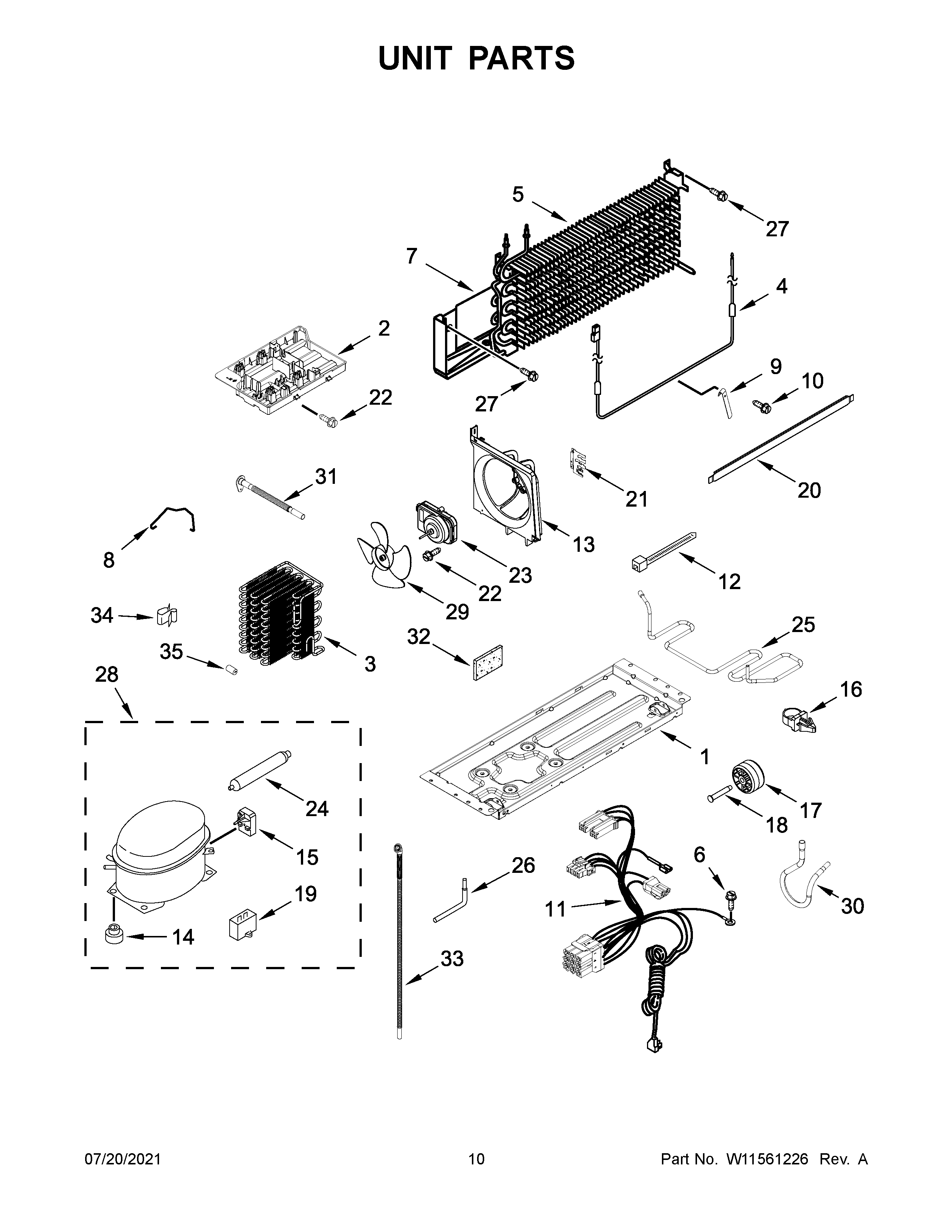 Whirlpool WRT108FFDB00 unit parts diagram