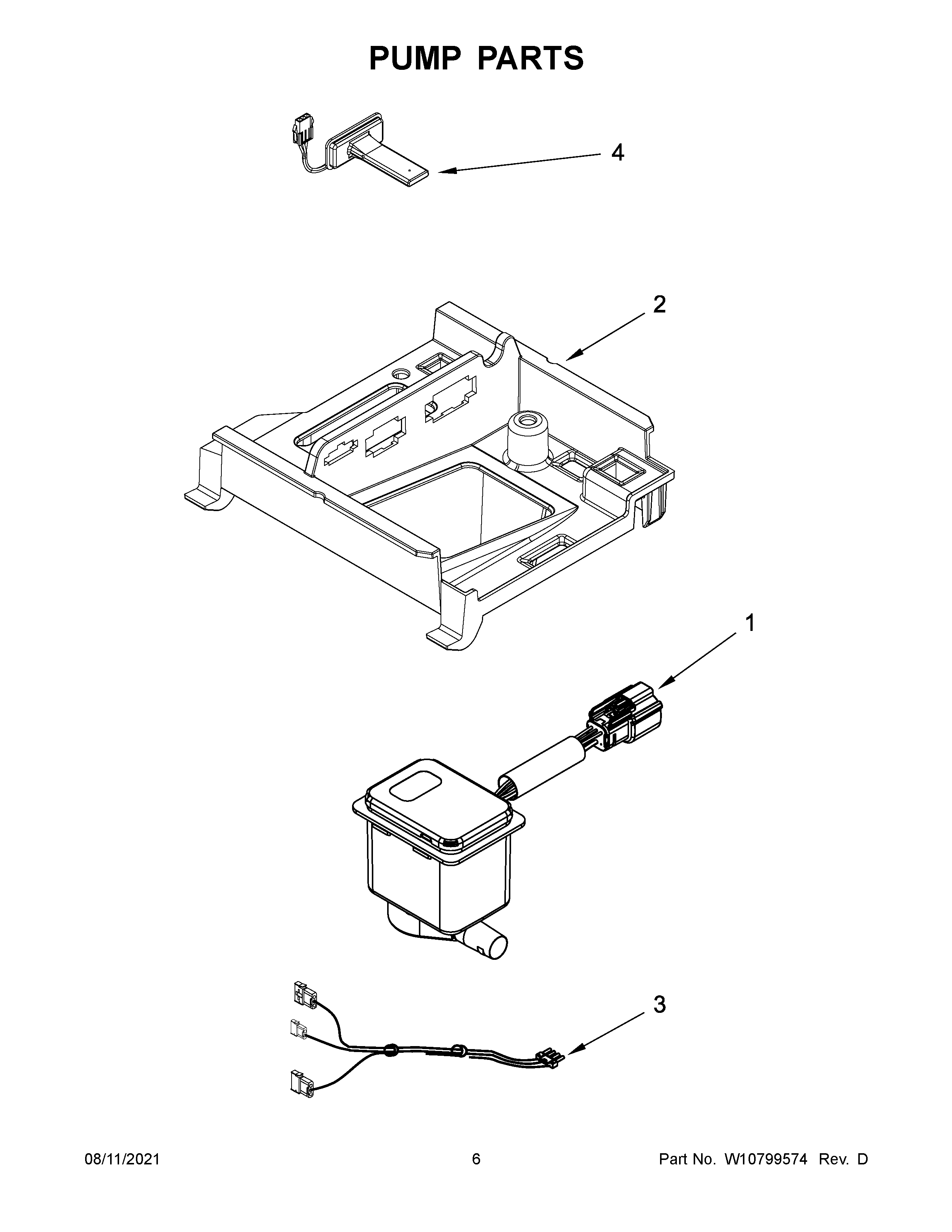 KitchenAid KUIX305EWH0 pump parts diagram