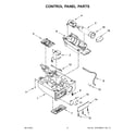 KitchenAid KUIX305EWH0 control panel parts diagram
