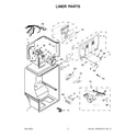 Whirlpool WRT318FZDW01 liner parts diagram