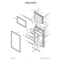 Whirlpool WRT318FZDW01 door parts diagram