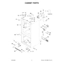 KitchenAid KRFC300EWH03 cabinet parts diagram