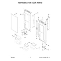 KitchenAid KRFC300EWH03 refrigerator door parts diagram