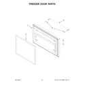 KitchenAid KRFC300EWH03 freezer door parts diagram