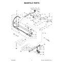 Whirlpool WEG515S0LS0 manifold parts diagram