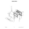 Whirlpool WEG515S0LS0 door parts diagram