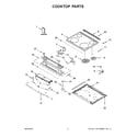 Whirlpool YWEE515S0LW0 cooktop parts diagram