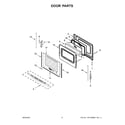 Whirlpool YWEE515S0LW0 door parts diagram
