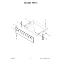 Whirlpool YWEE515S0LW0 drawer parts diagram
