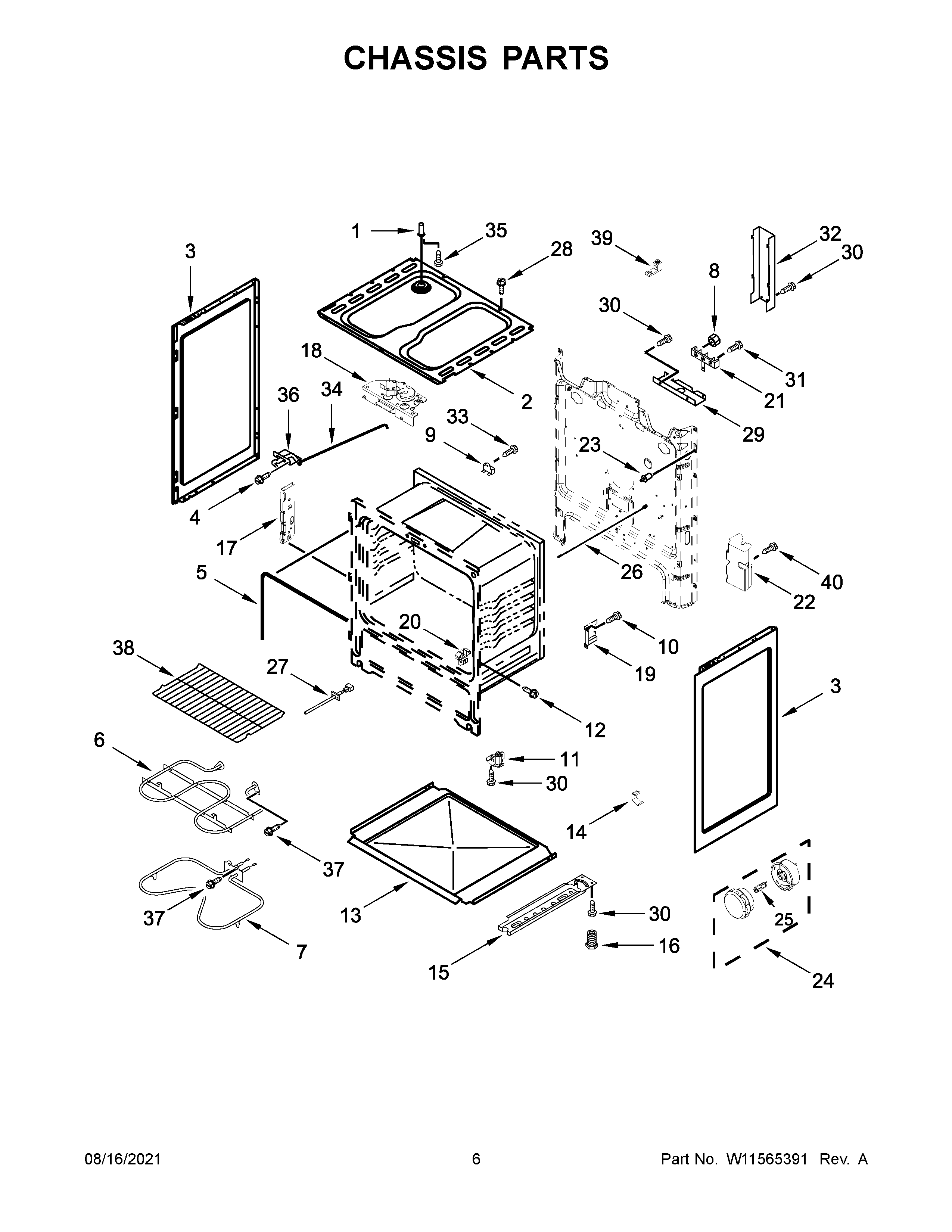 Amana ACR4503SFB5 chassis parts diagram