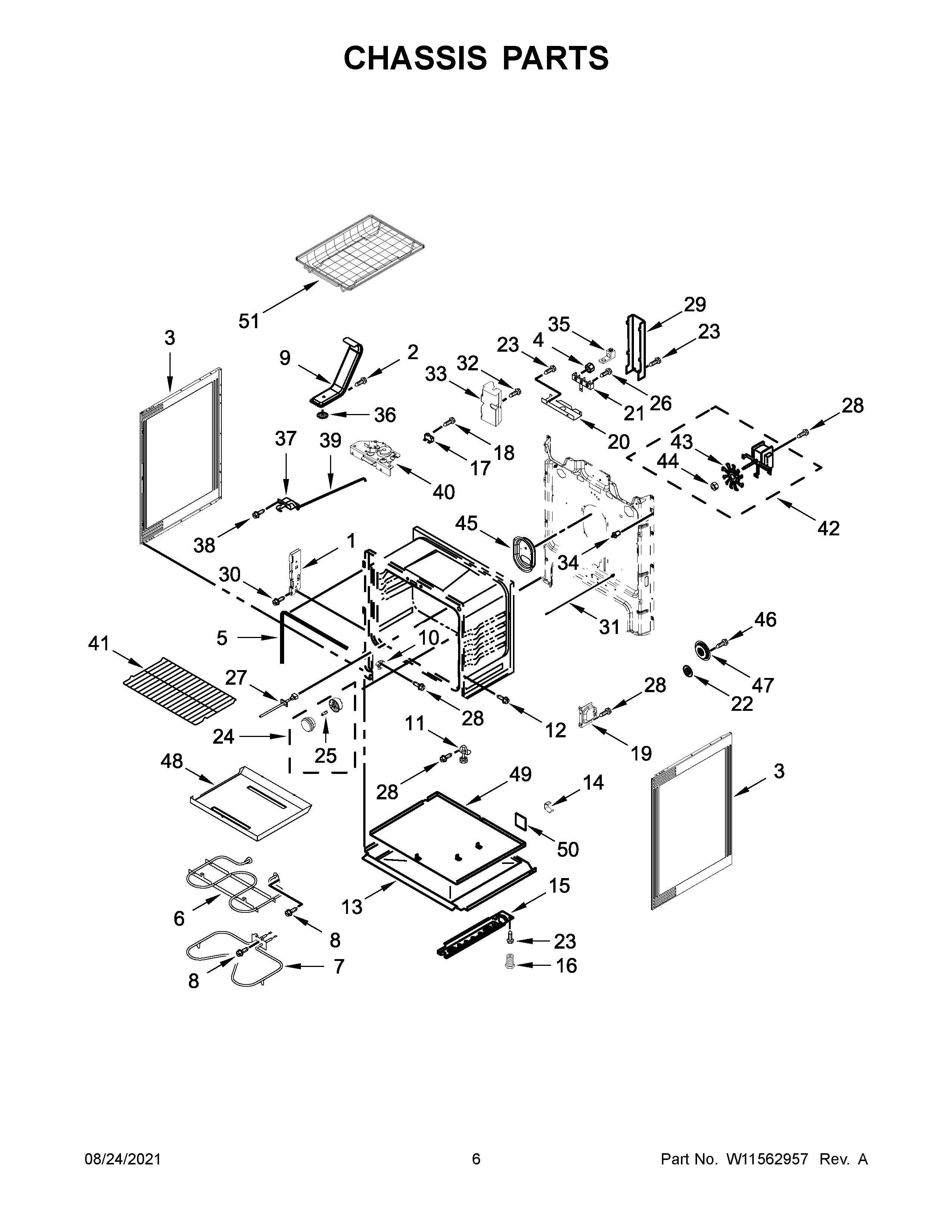 Whirlpool WFE535S0LZ0 chassis parts diagram