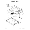 Maytag MER7700LZ0 cooktop parts diagram