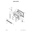 Maytag MER7700LZ0 door parts diagram