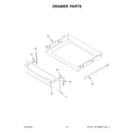 Whirlpool YWFE745H0FH3 drawer parts diagram
