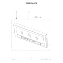 Whirlpool WMH78019HW6 door parts diagram