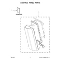 Whirlpool WMH78019HV05 control panel parts diagram