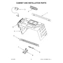 Whirlpool YWMH78019HZ05 cabinet and installation parts diagram