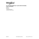 Whirlpool WFG975H0HZ2 cover sheet diagram