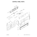 Whirlpool WFG975H0HZ2 control panel parts diagram